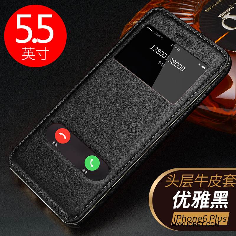 Kuori iPhone 6/6s Plus Nahka Lehmä Puhelimen Kuoret, Kotelo iPhone 6/6s Plus Kuoret