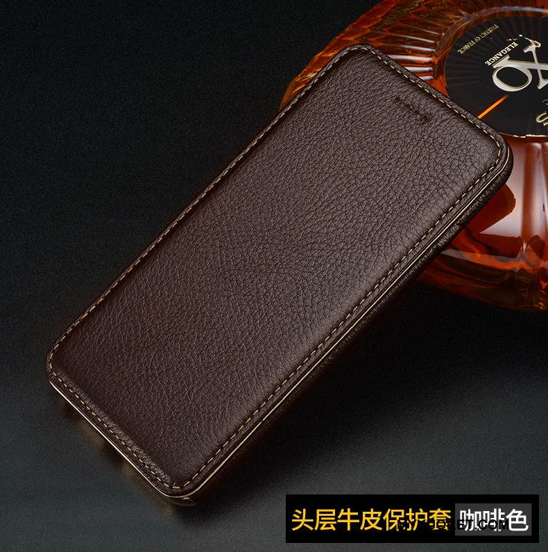 Kuori iPhone 6/6s Plus Nahka Liiketoiminta Puhelimen Kuoret, Kotelo iPhone 6/6s Plus Suojaus Musta