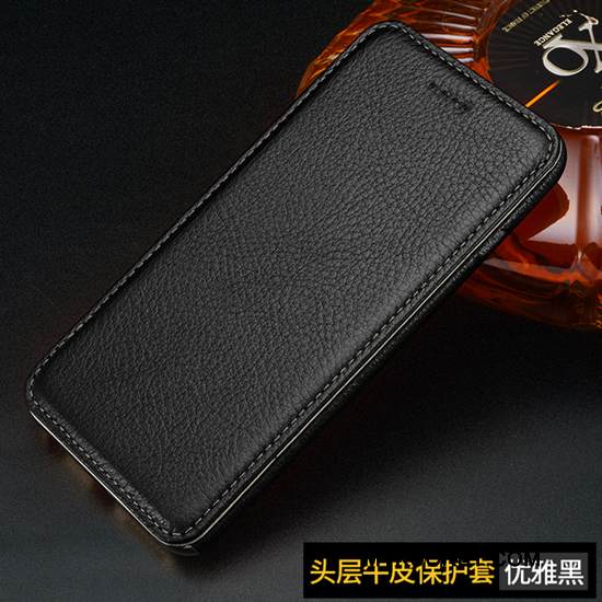 Kuori iPhone 6/6s Plus Nahka Liiketoiminta Puhelimen Kuoret, Kotelo iPhone 6/6s Plus Suojaus Musta