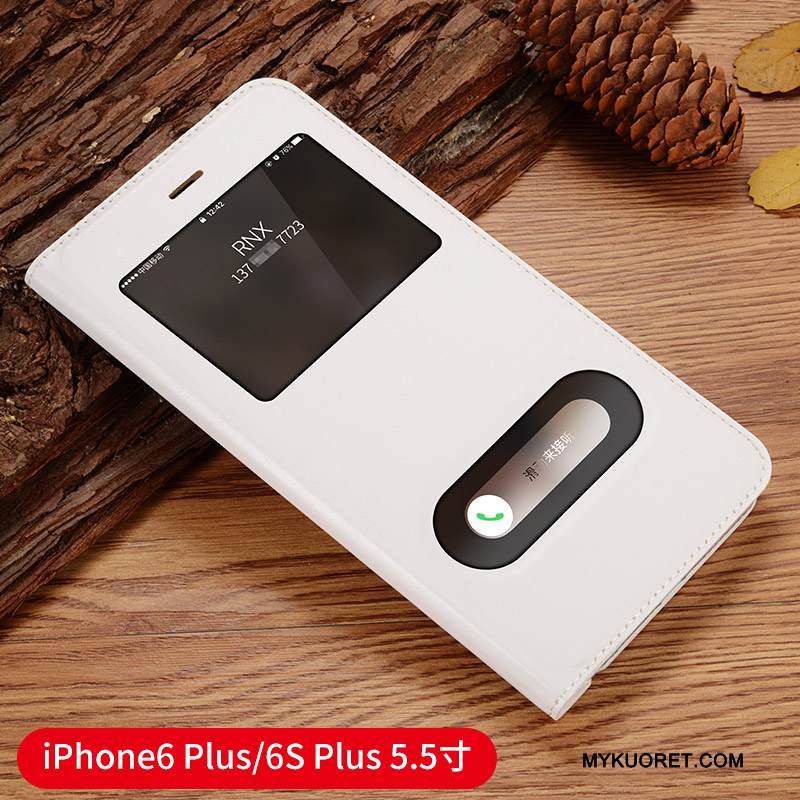 Kuori iPhone 6/6s Plus Nahka Murtumaton Kulta, Kotelo iPhone 6/6s Plus Kuoret Puhelimen Kuoret