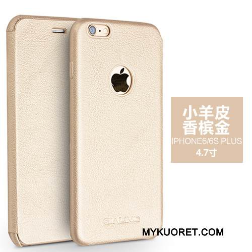 Kuori iPhone 6/6s Plus Nahka Puhelimen Kuoret Jauhe, Kotelo iPhone 6/6s Plus Suojaus