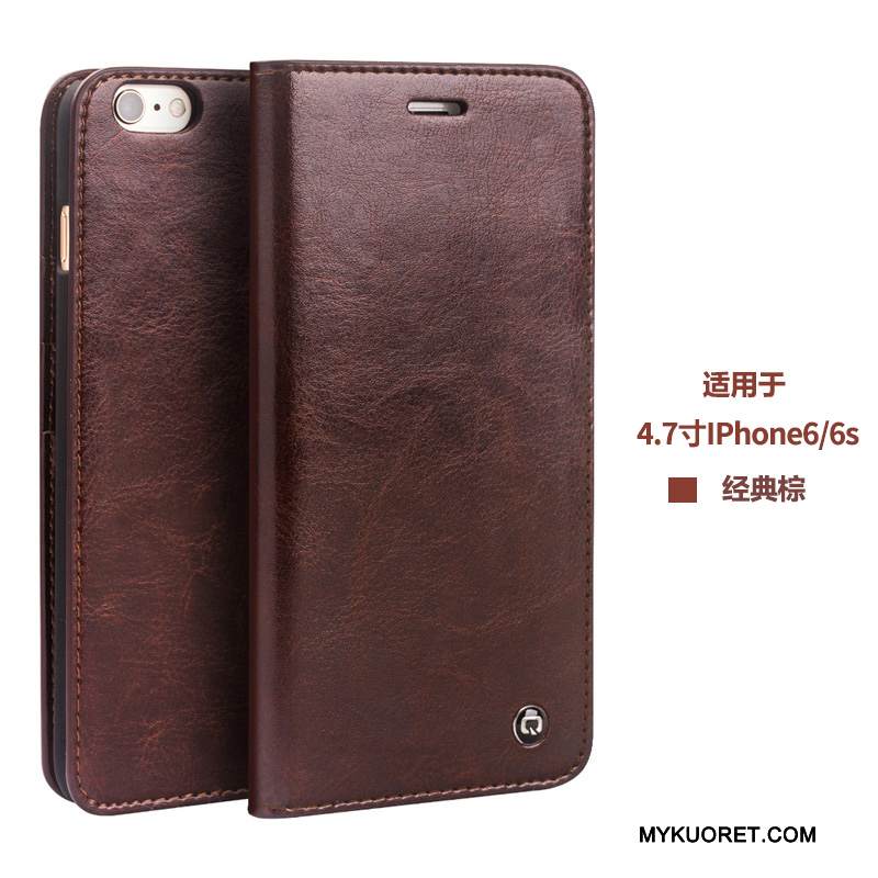 Kuori iPhone 6/6s Plus Nahka Puhelimen Kuoret, Kotelo iPhone 6/6s Plus Kuoret