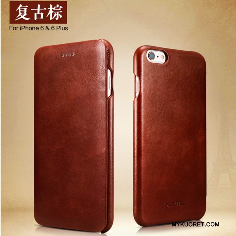 Kuori iPhone 6/6s Plus Nahka Puhelimen Kuoret Liiketoiminta, Kotelo iPhone 6/6s Plus Kuoret