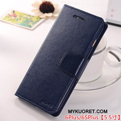 Kuori iPhone 6/6s Plus Nahka Puhelimen Kuoret Viini Punainen, Kotelo iPhone 6/6s Plus Luova