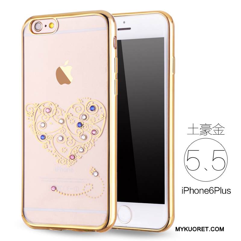 Kuori iPhone 6/6s Plus Pehmeä Neste Jauhe Puhelimen Kuoret, Kotelo iPhone 6/6s Plus Strassi Murtumaton
