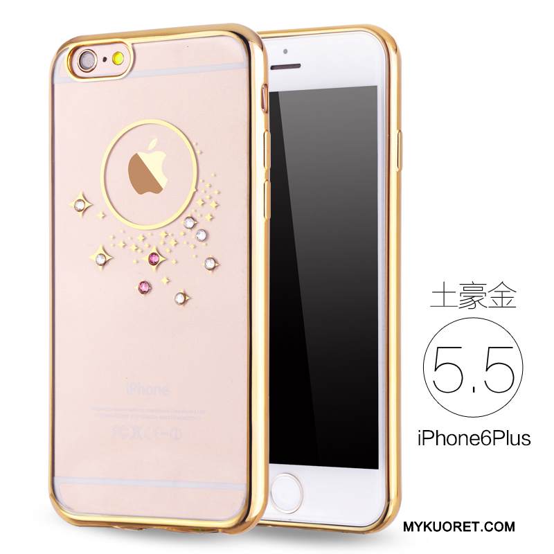 Kuori iPhone 6/6s Plus Pehmeä Neste Jauhe Puhelimen Kuoret, Kotelo iPhone 6/6s Plus Strassi Murtumaton