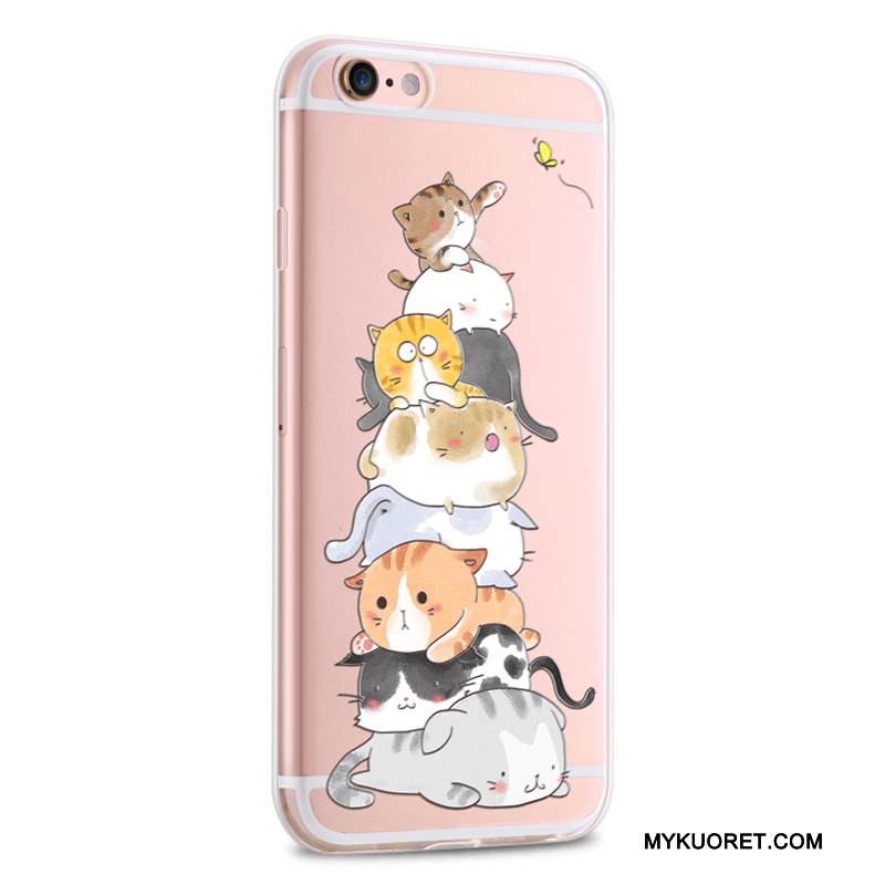 Kuori iPhone 6/6s Plus Pehmeä Neste Läpinäkyvä Ultra, Kotelo iPhone 6/6s Plus Silikoni Puhelimen Kuoret Jauhe