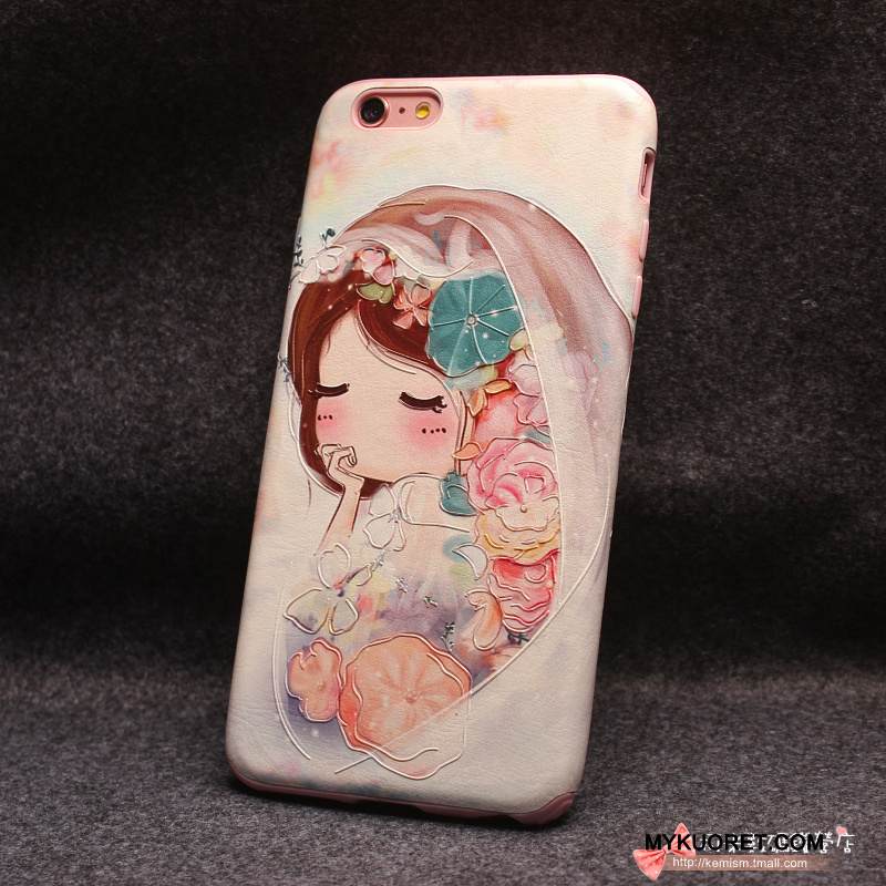 Kuori iPhone 6/6s Plus Pehmeä Neste Vihreä Persoonallisuus, Kotelo iPhone 6/6s Plus Luova Puhelimen Kuoret Ripustettavat Koristeet