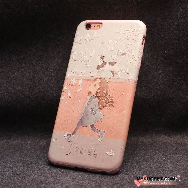 Kuori iPhone 6/6s Plus Pehmeä Neste Vihreä Persoonallisuus, Kotelo iPhone 6/6s Plus Luova Puhelimen Kuoret Ripustettavat Koristeet