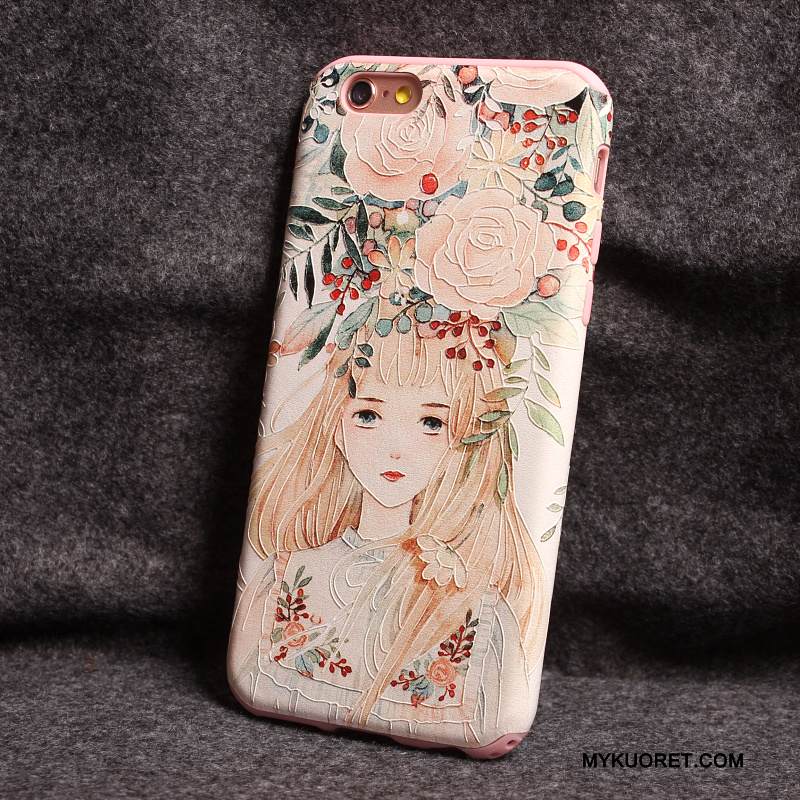 Kuori iPhone 6/6s Plus Pehmeä Neste Vihreä Persoonallisuus, Kotelo iPhone 6/6s Plus Luova Puhelimen Kuoret Ripustettavat Koristeet