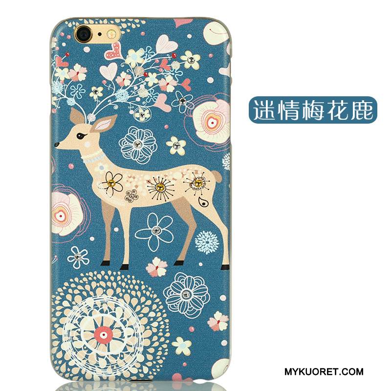 Kuori iPhone 6/6s Plus Sarjakuva Kova Vihreä, Kotelo iPhone 6/6s Plus Strassi Vaalean Ihana