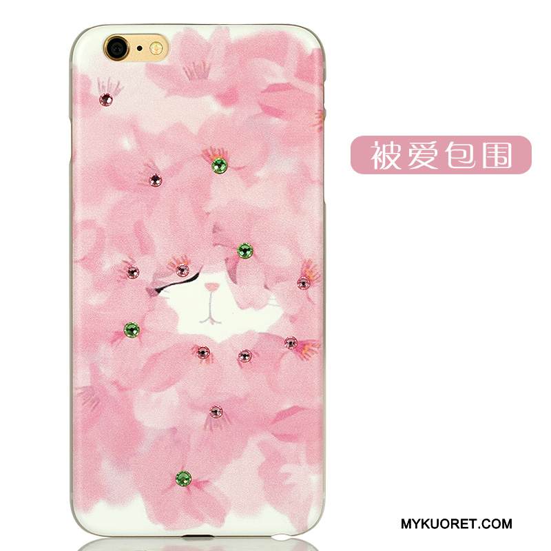 Kuori iPhone 6/6s Plus Sarjakuva Kova Vihreä, Kotelo iPhone 6/6s Plus Strassi Vaalean Ihana