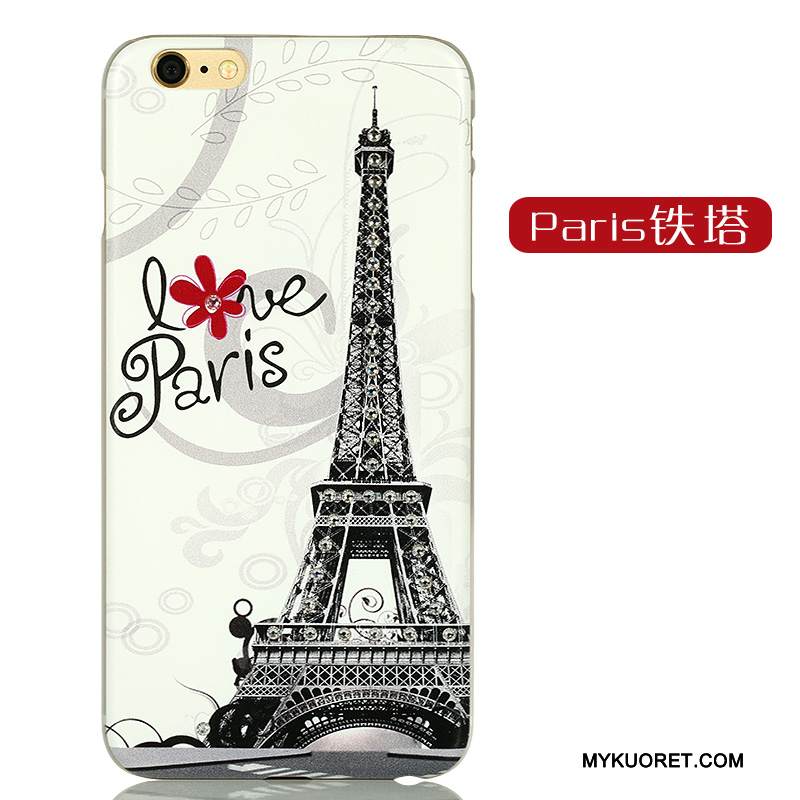 Kuori iPhone 6/6s Plus Sarjakuva Kova Vihreä, Kotelo iPhone 6/6s Plus Strassi Vaalean Ihana