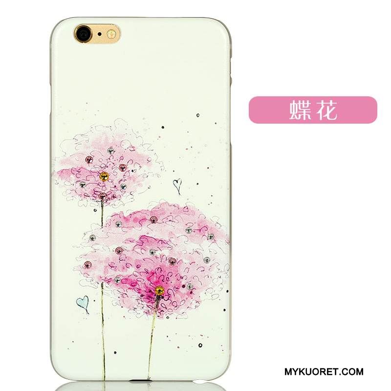 Kuori iPhone 6/6s Plus Sarjakuva Kova Vihreä, Kotelo iPhone 6/6s Plus Strassi Vaalean Ihana