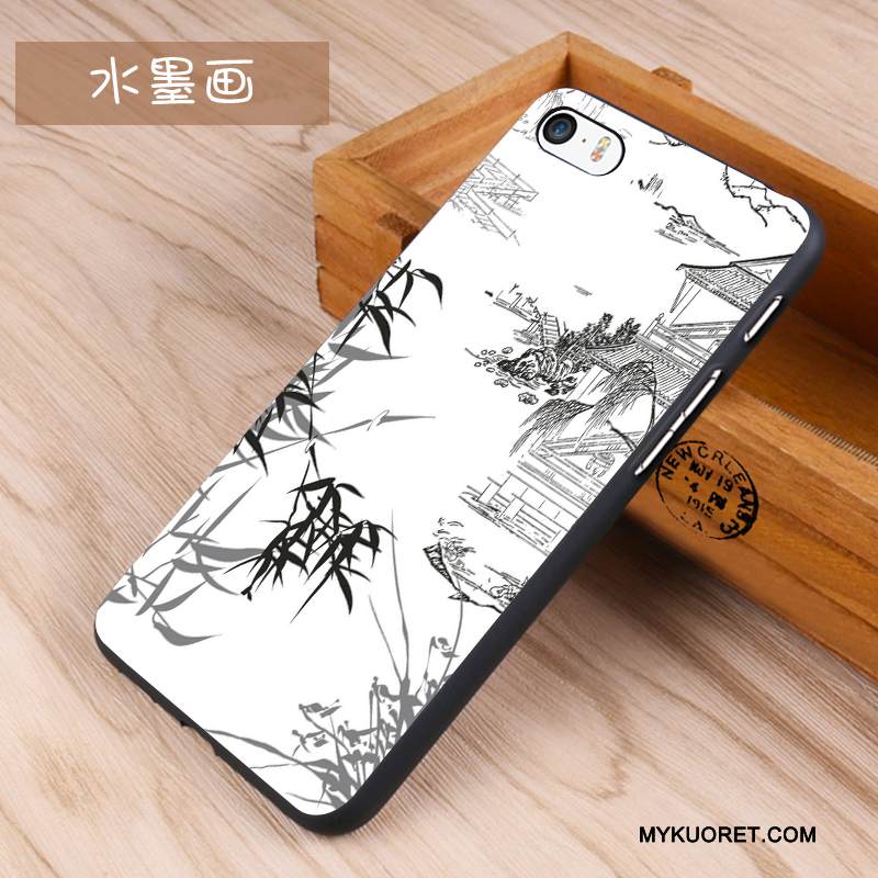 Kuori iPhone 6/6s Plus Silikoni Musta Puhelimen Kuoret, Kotelo iPhone 6/6s Plus Pehmeä Neste Sininen Pesty Suede