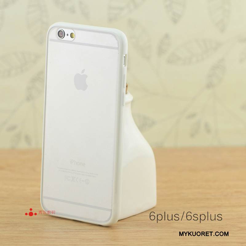 Kuori iPhone 6/6s Plus Silikoni Pesty Suede Kehys, Kotelo iPhone 6/6s Plus Suojaus Pieni Violetti