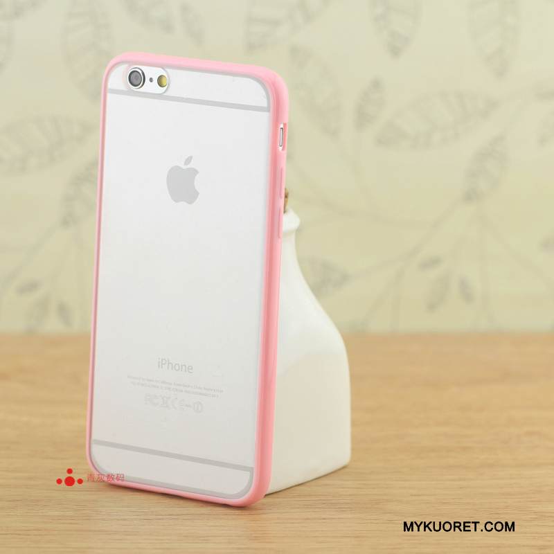 Kuori iPhone 6/6s Plus Silikoni Pesty Suede Kehys, Kotelo iPhone 6/6s Plus Suojaus Pieni Violetti