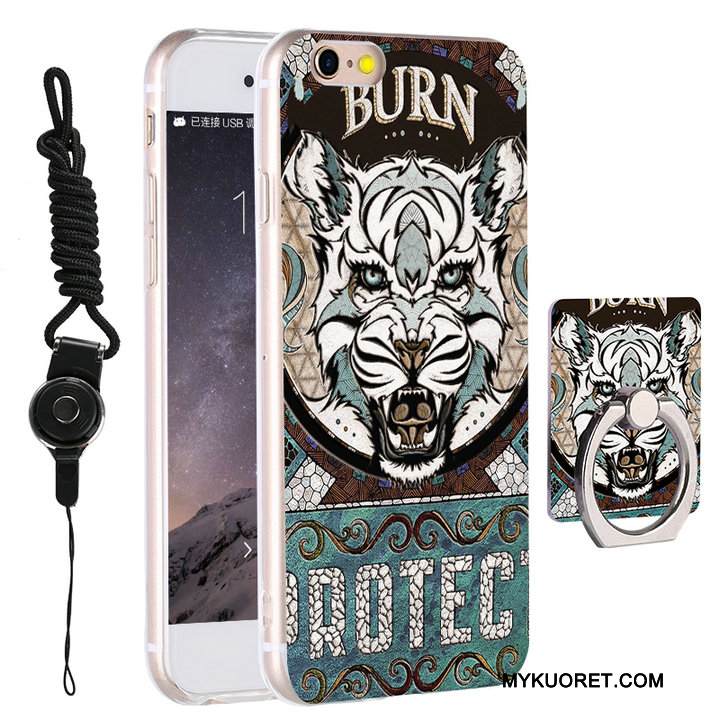 Kuori iPhone 6/6s Plus Silikoni Ripustettavat Koristeet Puhelimen Kuoret, Kotelo iPhone 6/6s Plus Laukut Murtumaton Keltainen