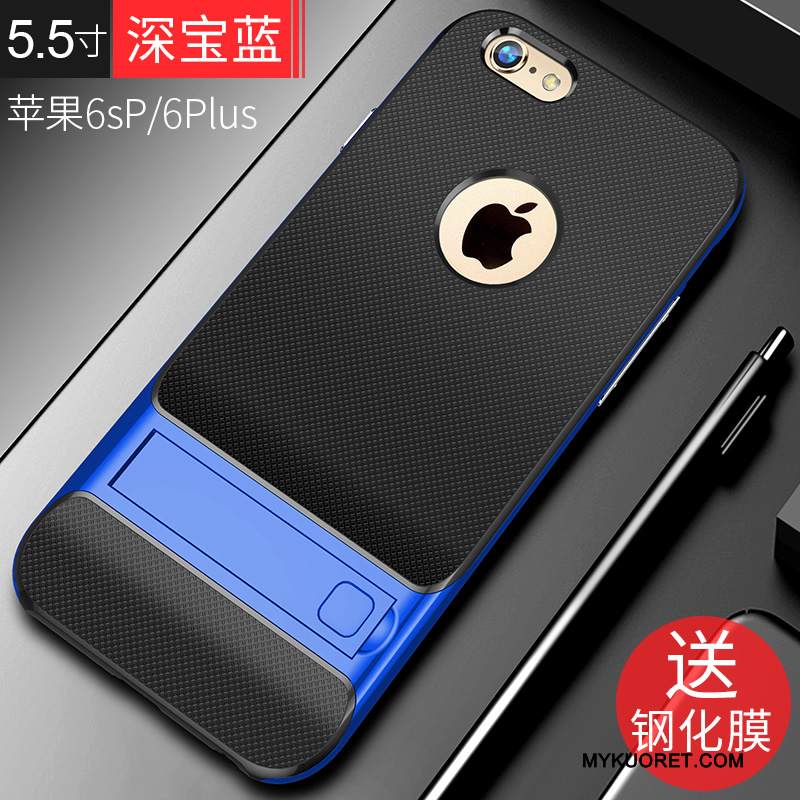 Kuori iPhone 6/6s Plus Silikoni Trendi Murtumaton, Kotelo iPhone 6/6s Plus Laukut Puhelimen Kuoret Musta