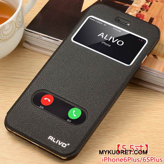 Kuori iPhone 6/6s Plus Suojaus Kulta Puhelimen Kuoret, Kotelo iPhone 6/6s Plus Nahka Murtumaton