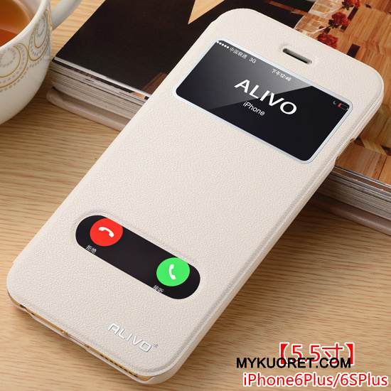 Kuori iPhone 6/6s Plus Suojaus Kulta Puhelimen Kuoret, Kotelo iPhone 6/6s Plus Nahka Murtumaton