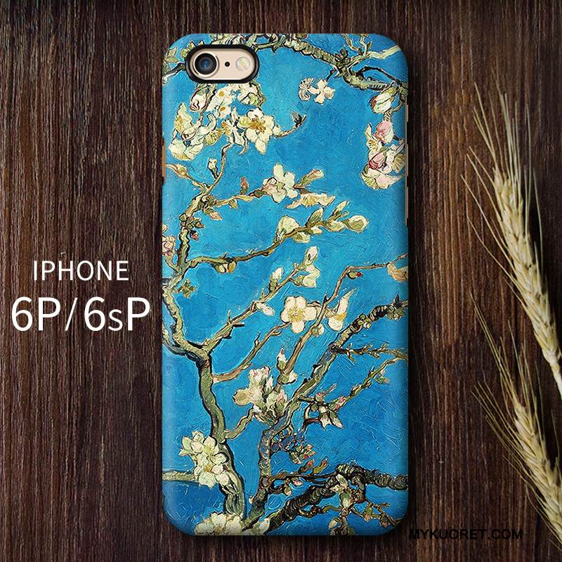 Kuori iPhone 6/6s Plus Vuosikerta Sininen Puhelimen Kuoret, Kotelo iPhone 6/6s Plus Suojaus Kova Tähtitaivas