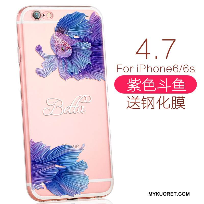 Kuori iPhone 6/6s Silikoni Ihana Puhelimen Kuoret, Kotelo iPhone 6/6s Pehmeä Neste Tyylikäs Pieni