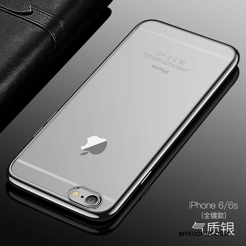 Kuori iPhone 6/6s Silikoni Pinnoitus Läpinäkyvä, Kotelo iPhone 6/6s Ultra Sininen