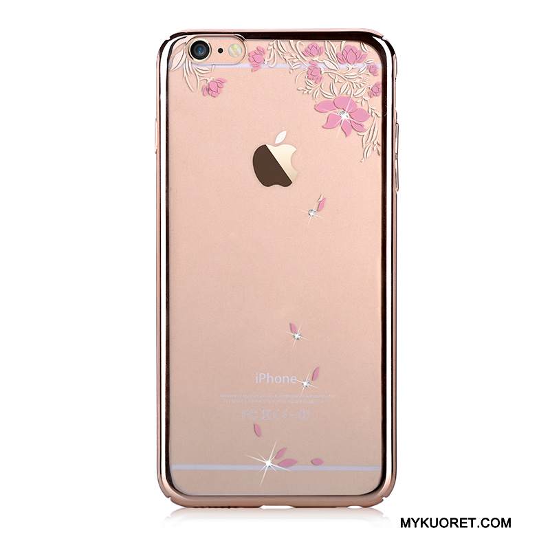 Kuori iPhone 6/6s Strassi Uusi Kulta, Kotelo iPhone 6/6s Suojaus Kova Puhelimen Kuoret