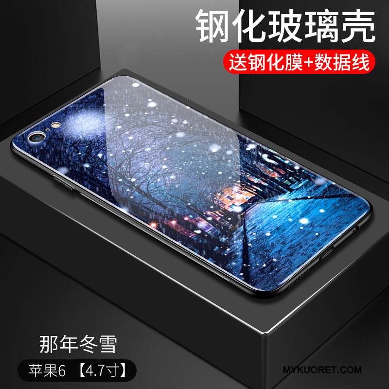 Kuori iPhone 6/6s Suojaus Keltainen Puhelimen Kuoret, Kotelo iPhone 6/6s Laukut Peili Lasi