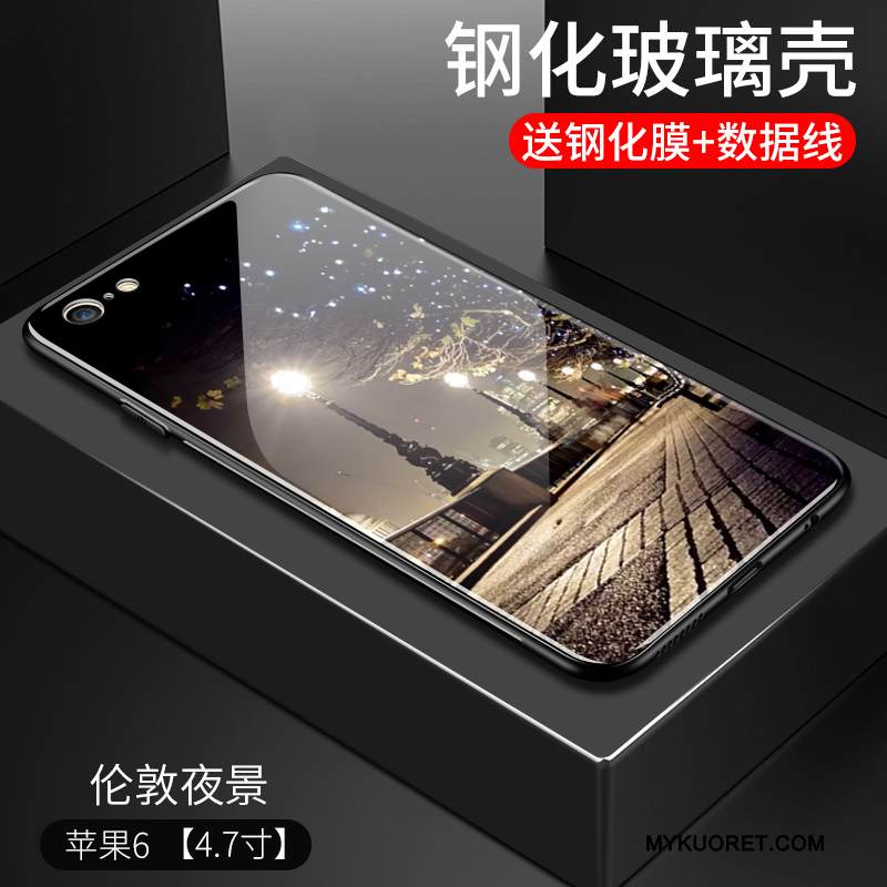 Kuori iPhone 6/6s Suojaus Keltainen Puhelimen Kuoret, Kotelo iPhone 6/6s Laukut Peili Lasi