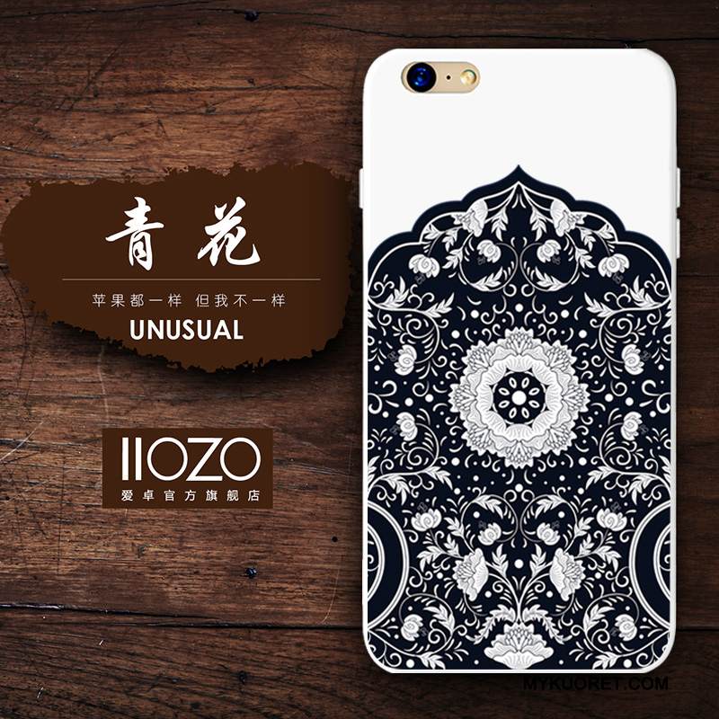 Kuori iPhone 6/6s Suojaus Trendi Sininen, Kotelo iPhone 6/6s Silikoni Puhelimen Kuoret Murtumaton