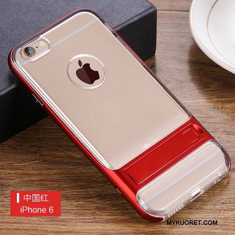 Kuori iPhone 6/6s Tuki Murtumaton Pesty Suede, Kotelo iPhone 6/6s Silikoni Puhelimen Kuoret Läpinäkyvä