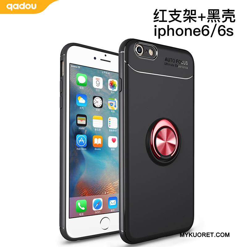 Kuori iPhone 6/6s Tuki Punainen Auto, Kotelo iPhone 6/6s Laukut Puhelimen Kuoret Magneettinen