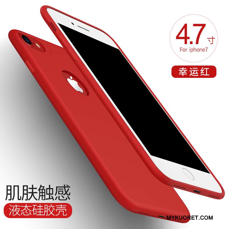 Kuori iPhone 7 Laukut Puhelimen Kuoret Jauhe, Kotelo iPhone 7 Pehmeä Neste Pu