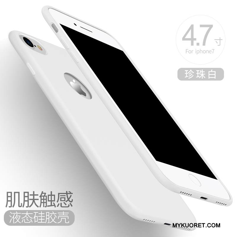 Kuori iPhone 7 Laukut Puhelimen Kuoret Jauhe, Kotelo iPhone 7 Pehmeä Neste Pu