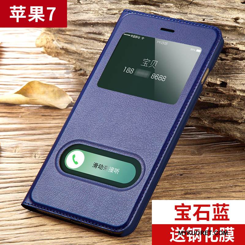 Kuori iPhone 7 Laukut Sininen Puhelimen Kuoret, Kotelo iPhone 7 Kuoret Murtumaton
