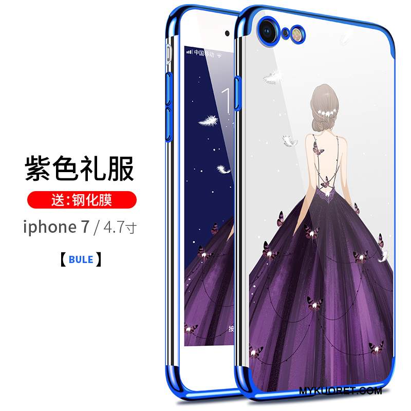 Kuori iPhone 7 Laukut Uusi Läpinäkyvä, Kotelo iPhone 7 Pehmeä Neste Ohut Pinnoitus