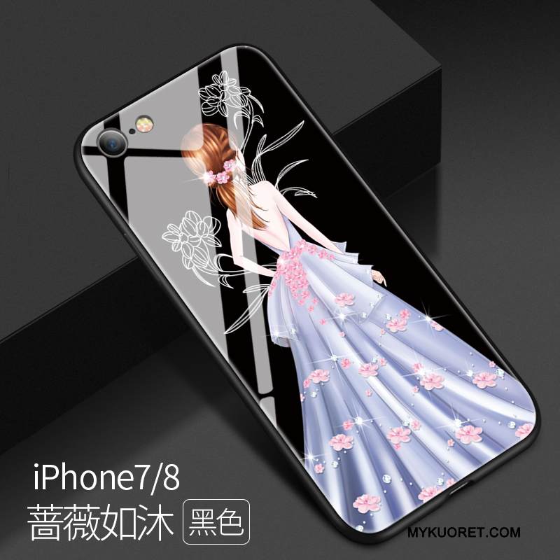 Kuori iPhone 7 Laukut Uusi Murtumaton, Kotelo iPhone 7 Luova Punainen Lasi