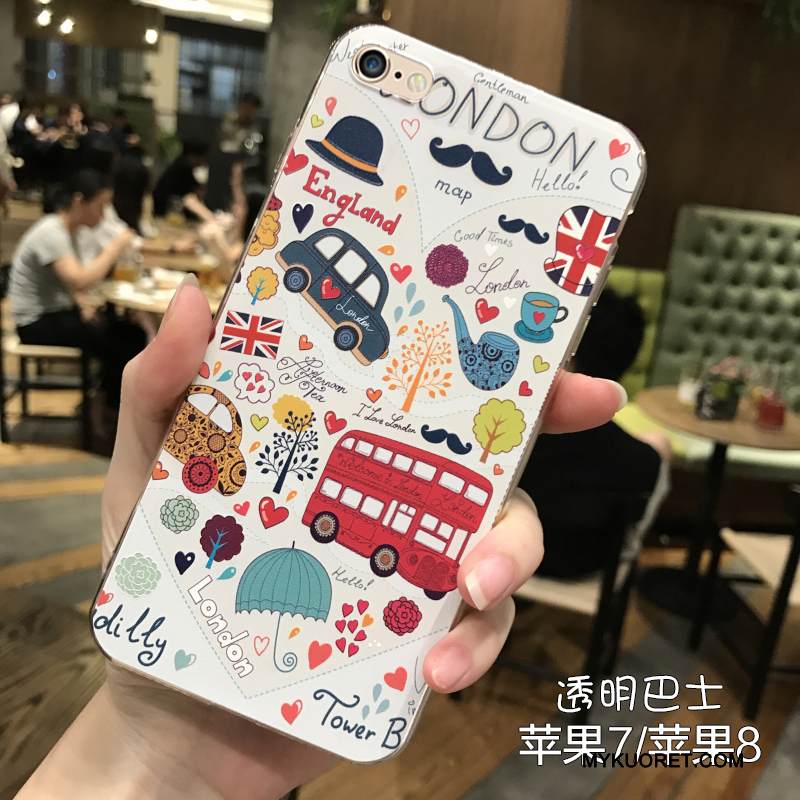 Kuori iPhone 7 Luova Läpinäkyvä Puhelimen Kuoret, Kotelo iPhone 7 Monivärinen Murtumaton