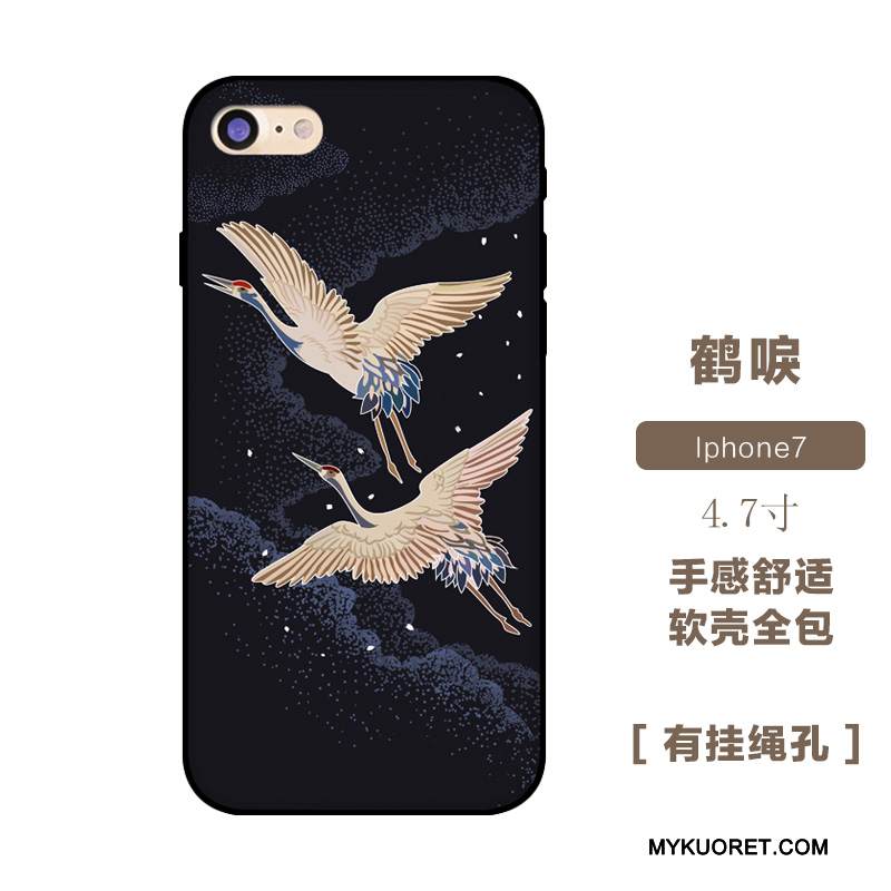 Kuori iPhone 7 Luova Persoonallisuus Tummansininen, Kotelo iPhone 7 Suojaus Puhelimen Kuoret Yksinkertainen