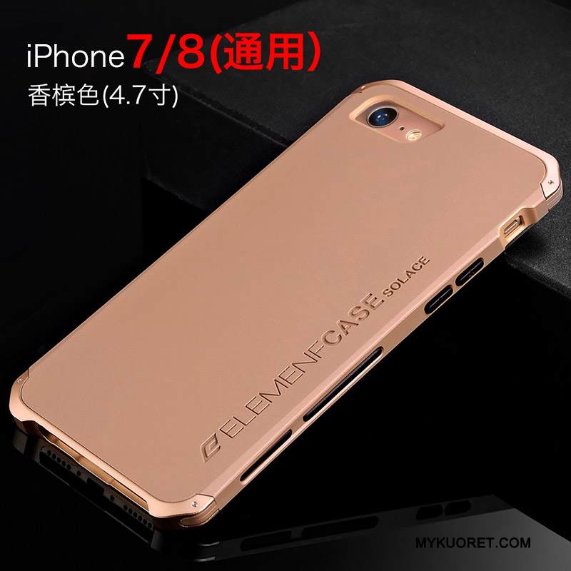 Kuori iPhone 7 Metalli Trendi Murtumaton, Kotelo iPhone 7 Puhelimen Kuoret Sininen