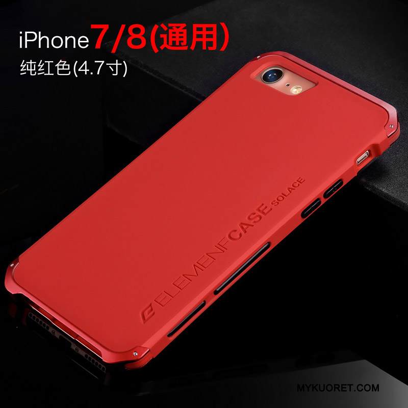 Kuori iPhone 7 Metalli Trendi Murtumaton, Kotelo iPhone 7 Puhelimen Kuoret Sininen