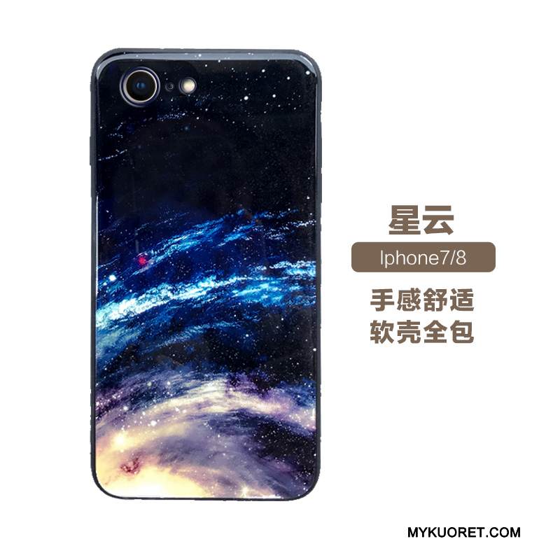 Kuori iPhone 7 Monivärinen Trendi Lasi, Kotelo iPhone 7 Laukut Murtumaton Peili