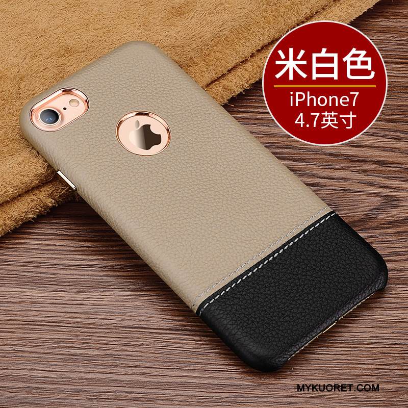 Kuori iPhone 7 Nahka Murtumaton Puhelimen Kuoret, Kotelo iPhone 7 Suojaus Liitos Liiketoiminta
