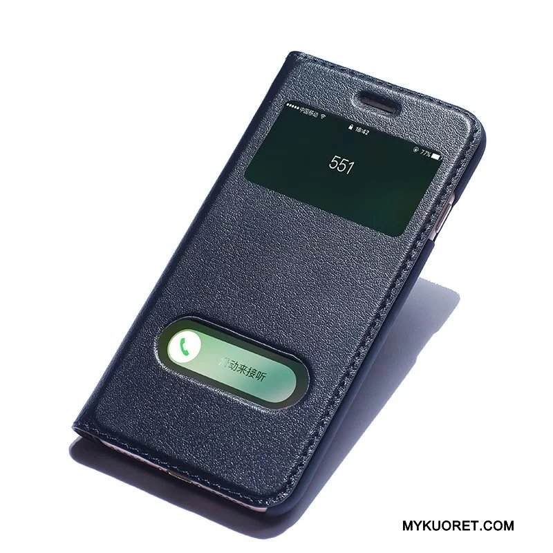 Kuori iPhone 7 Nahka Murtumaton Viini Punainen, Kotelo iPhone 7 Suojaus Uusi Puhelimen Kuoret