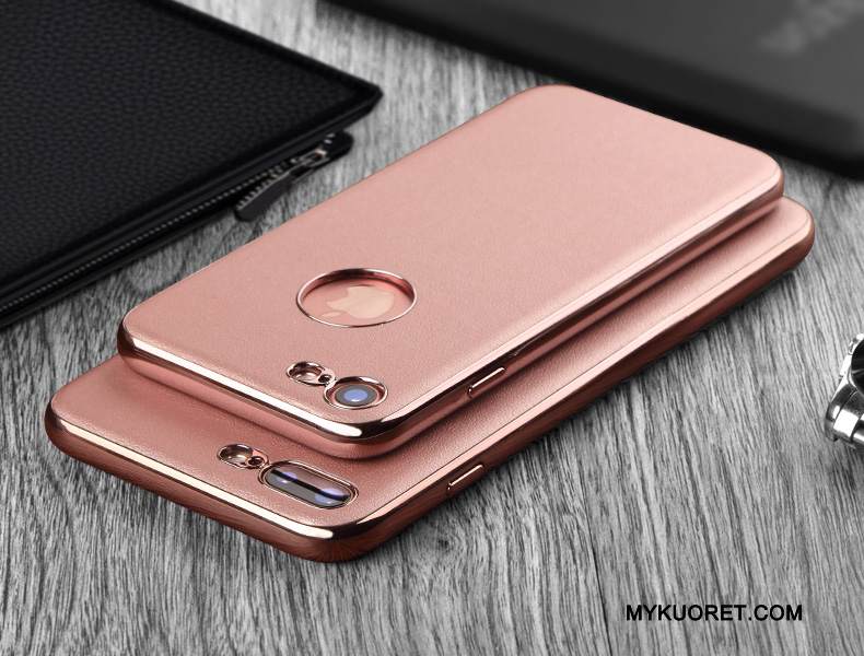 Kuori iPhone 7 Nahka Musta Murtumaton, Kotelo iPhone 7 Laukut Uusi Puhelimen Kuoret
