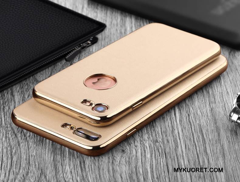 Kuori iPhone 7 Nahka Musta Murtumaton, Kotelo iPhone 7 Laukut Uusi Puhelimen Kuoret