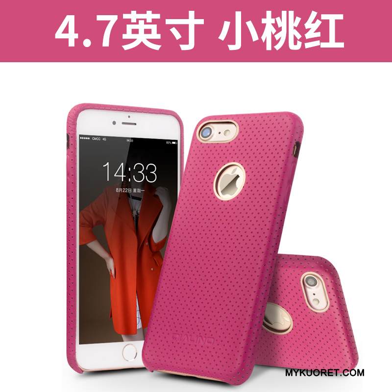 Kuori iPhone 7 Nahka Musta Puhelimen Kuoret, Kotelo iPhone 7 Suojaus Liiketoiminta Takakansi