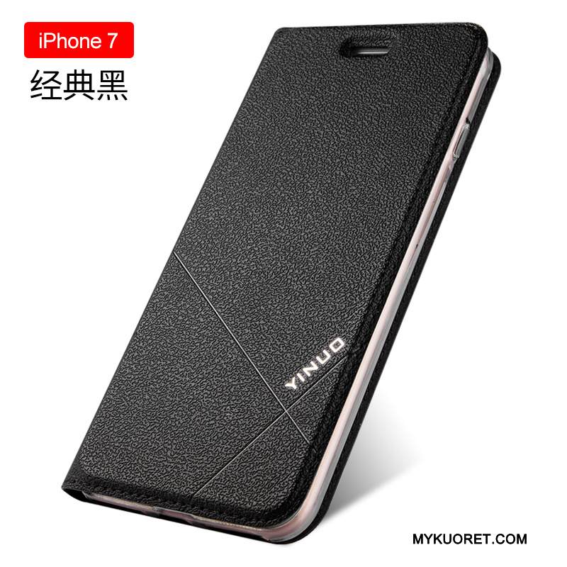 Kuori iPhone 7 Nahka Puhelimen Kuoret Jalokivi, Kotelo iPhone 7 Silikoni Punainen